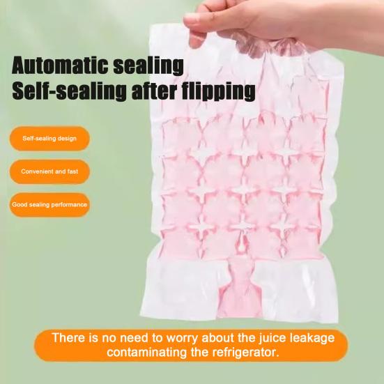 Jednorázový sáček na led Samouzavírací sáčky na výrobu ledu Snadné uvolňování Stohovatelné sáčky na ledové obklady pro koktejly víno Výrobník na mrazení