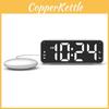 Modern Minimalist Electronic Alarm Clock With Strong Vibration And Dual Ringtone For Heavy Sleepers