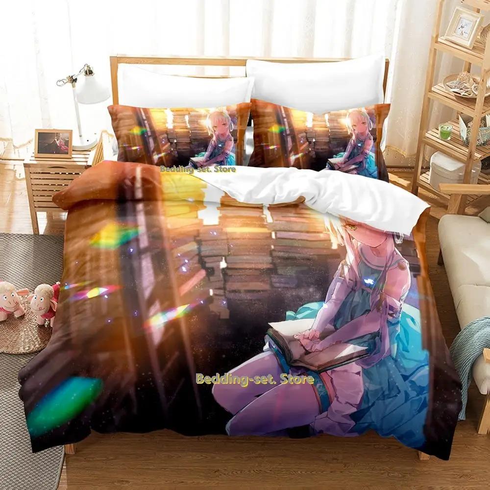 New Atelier Sophie Bedding Set Cartoon Anime three-piece set Adult Kid Bedroom Duvetcover Sets queen bedding set