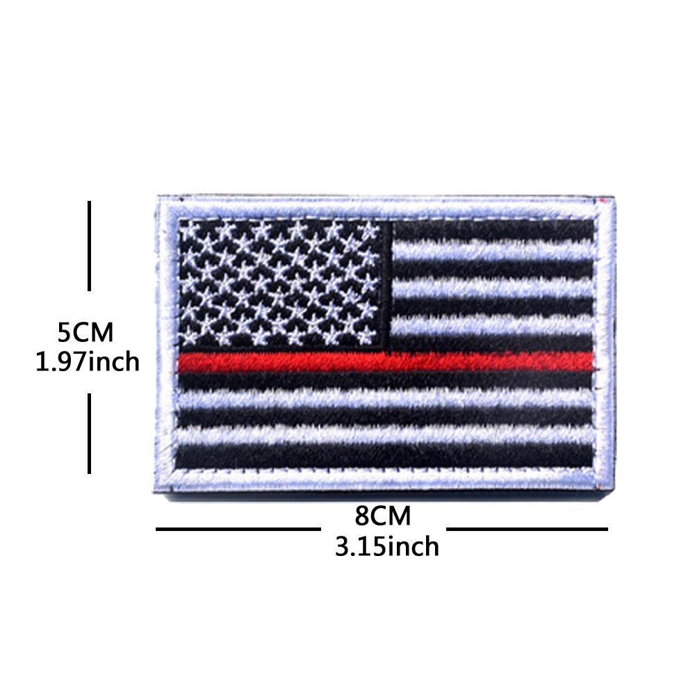 Toppa con Bracciale in Velcro Bandiera Americana - Distintivo Ricamato Star-Spangled Banner