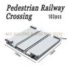 Moc Urban Transportation System Blocks City Traffic Network Signal Lights & Railway Public Building Bricks Creative Design Toys