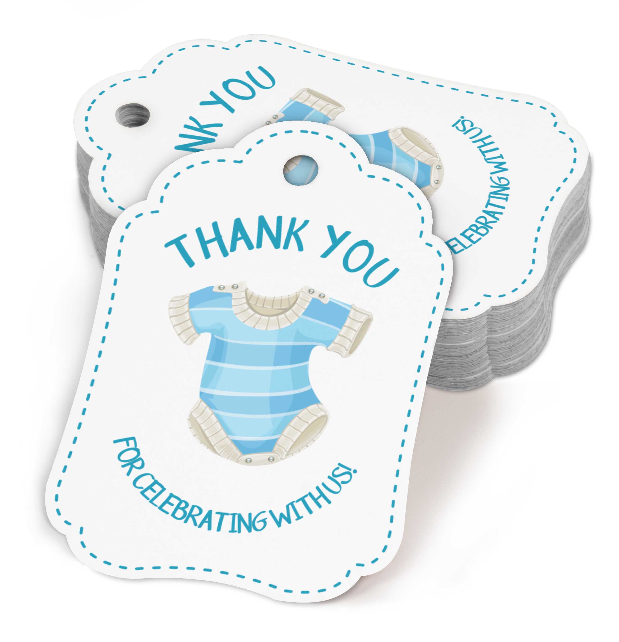 

Inkdotpot Boy Baby Shower Party Collection, Pack of 190 Stickers For Kisses Chocolate Labels, Kiss Seals DIY Party 3x2 Inch білий