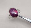 Purple Copper Turquoise Ring: 925 Sterling Silver Jewelry Oval Shape Gemstone Ring