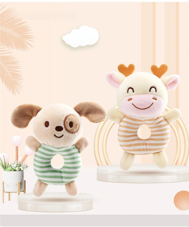 Newborn Baby Plush Stroller Toys Cartoon Animal Rattles Mobiles Hanging Bell Educational Hanging Toy Speelgoed