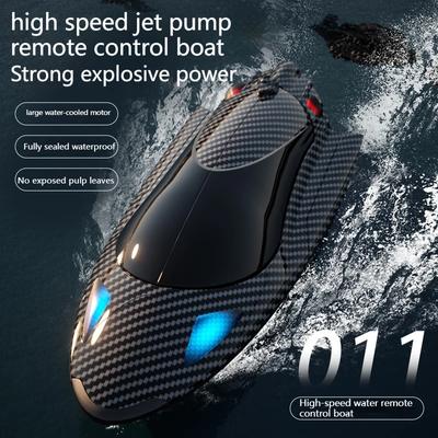 2024 Nuovo 2.4g Bambini adulti Motoscafo elettrico da corsa Giocattolo acquatico Barca ad alta velocità Turbojet Barca telecomandata Regalo di Natale Giocattolo per bambini