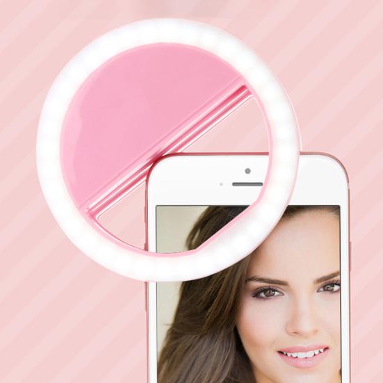 

Портативный телефон-клип XJ01 со светодиодной вспышкой и кольцевой заполняющей подсветкой для прямой трансляции селфи