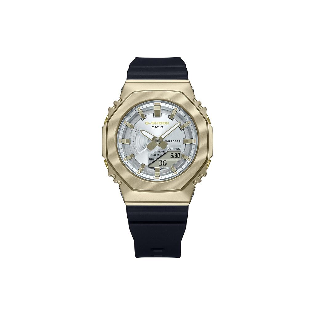 Casio Metal Retro Classic Octagonal Waterproof Shockproof Sports Watch Women Watches Silver GM-S2100BC-1ADR