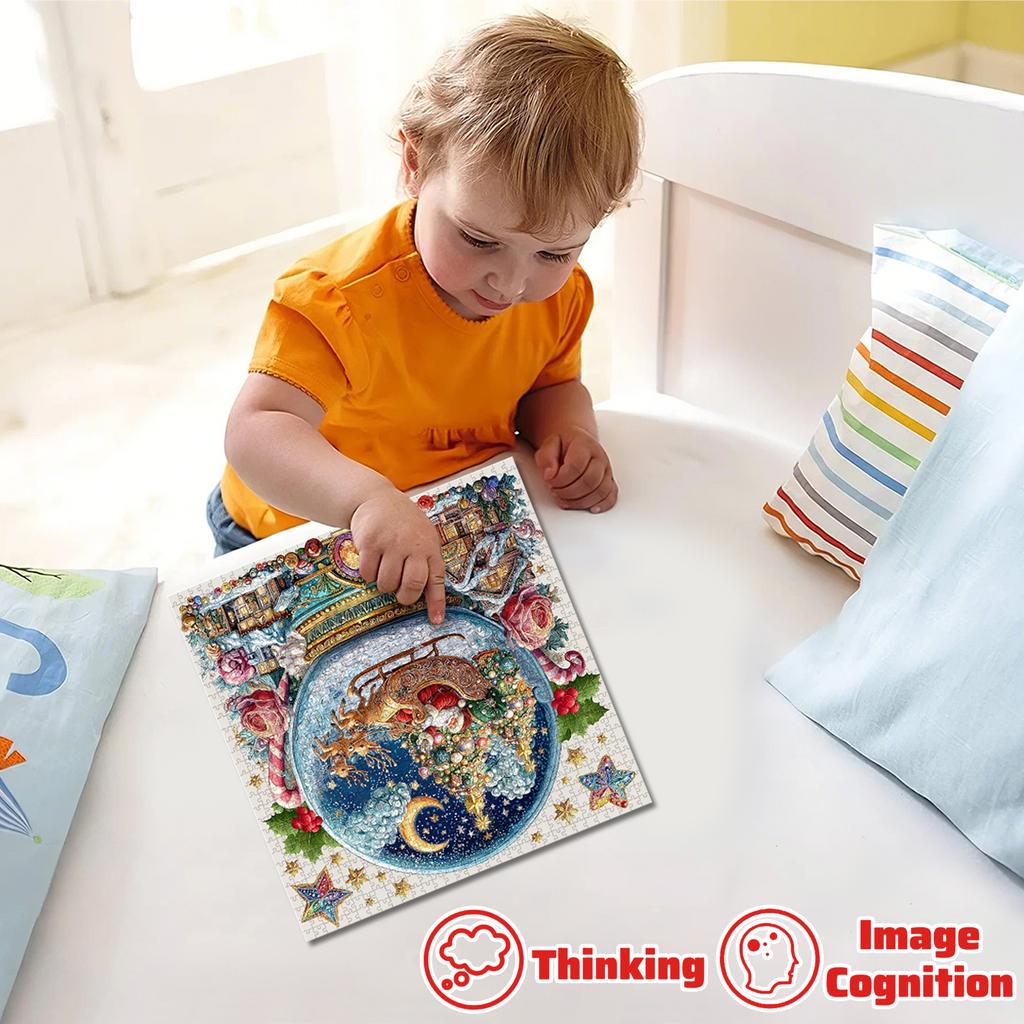 Christmas Crystal Puzzle Is Suitable As A Christmas Gift For Children To Give Them A Surprise