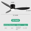 Nordic Smart Flush Mount Ceiling Fan Light for Bedroom and Dining Room