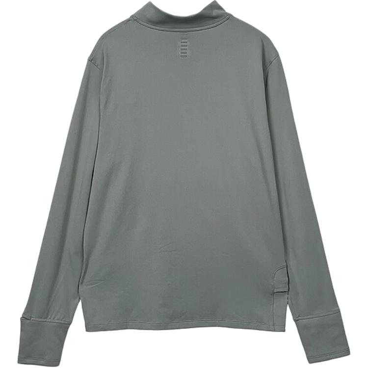 Under Armour Qualifier Soft Comfortable Flexible Lightweight Smooth Dry Easy To Mix And Match Long Sleeve T-Shirt Men tops Titanium-Gray 1379288-069