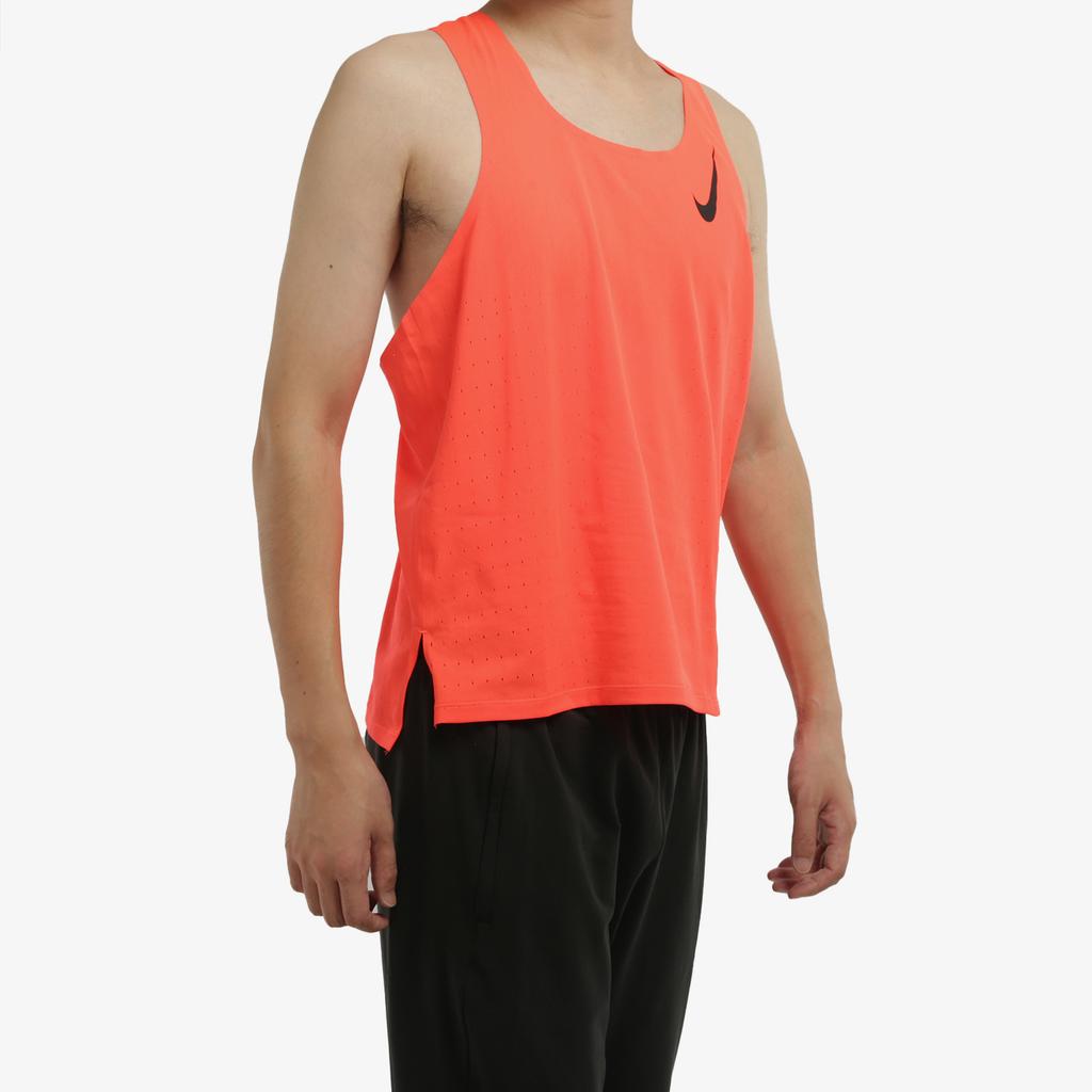 Nike Aeroswift Breathable Training Running Vest Men Tops Bright-Orange CJ7836-854