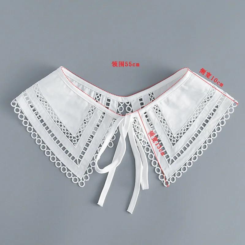 Female Summer Solid Color Shirt Detachable Collar for Women Neck Wear Fake Collar Small Shawl Autumn Sweater Shoulder Wraps