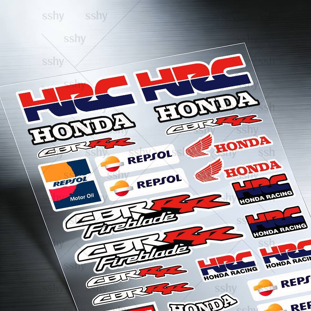 For HONDA Reflective Motorcycle Stickers, 3M Safety Warning At Night In the Dark Scooter Helmets