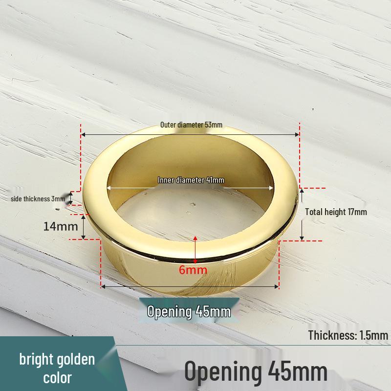 Cable Management Desk Grommet - Decorative Cover and Ring for Computer Furniture