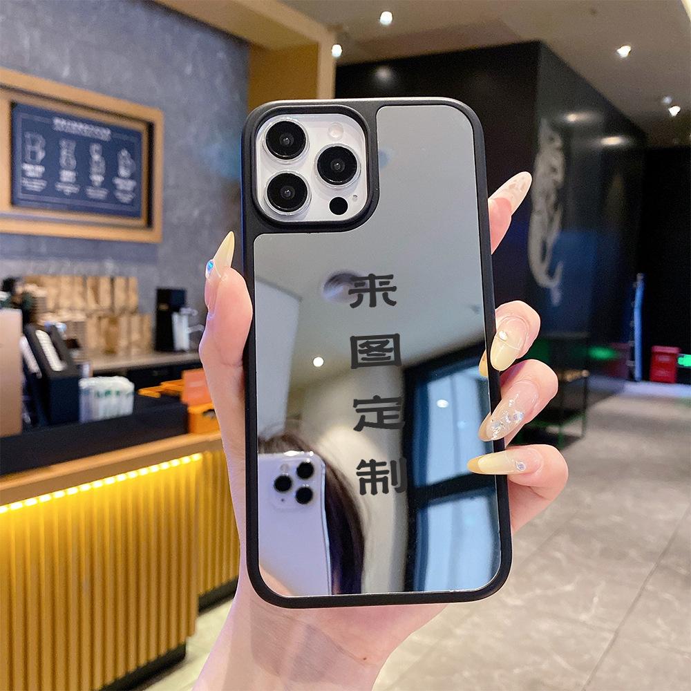 Mobile phone case Apple 17promax processing to picture ip16E glass case/mirror case DIY painting