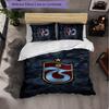 Biancheria da letto a tema Trabzonspor FC Set 3 Pezzi Copripiumino Biancheria da letto Decorativa per Camera Adolescenti Decorazione Casa