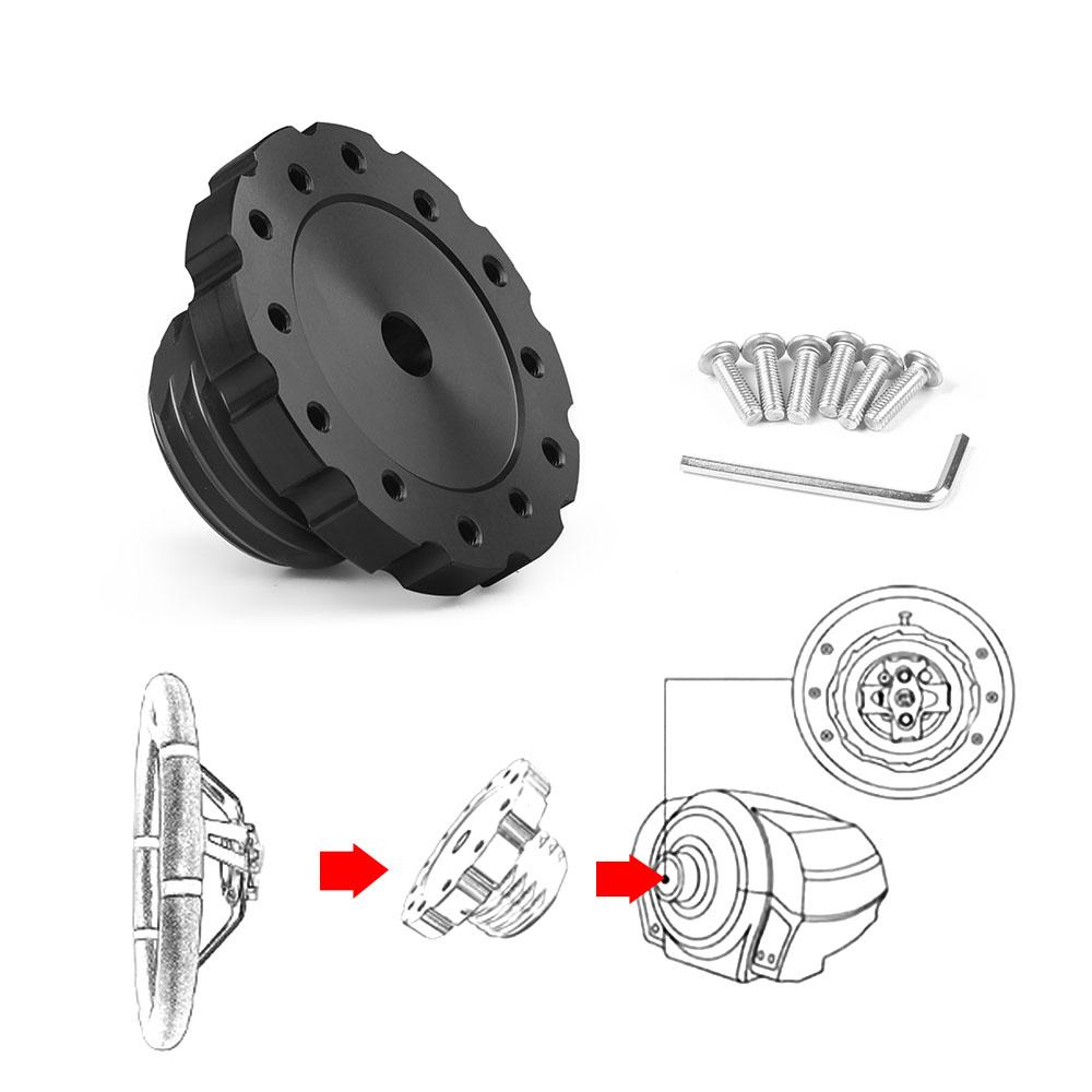 Aluminum 75MM Steering Wheel Adapter Sim Racing Gaming Steering Wheel Adapter for Thrustmaster T300, T500, TS-PC, TS-XW