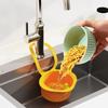 4PCS Hanging Sink Drain Basket Openable Bottom Cover Removable Food Scrap Filter Rack Multi-functional Quickly Drain