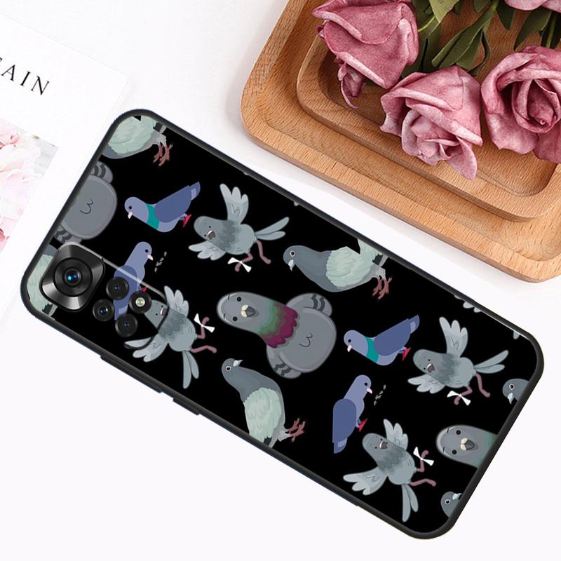 Pigeons Doves Bird Birds Flock Animal Case For Xiaomi Redmi Note 13 Pro 14 12 11 9 10 9S 10S 11S 12S Redmi 12C 13C 14C 10C Cover