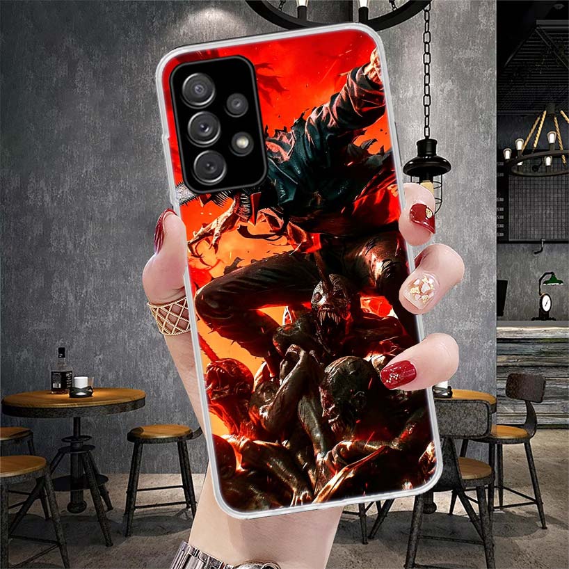 C-Chainsaw Mans Denji Soft Phone Case For Samsung Galaxy S22 S23 S24 S25 Edge S26 Ultra S20 FE S21 Plus + Fundas Coque Galaxy S2