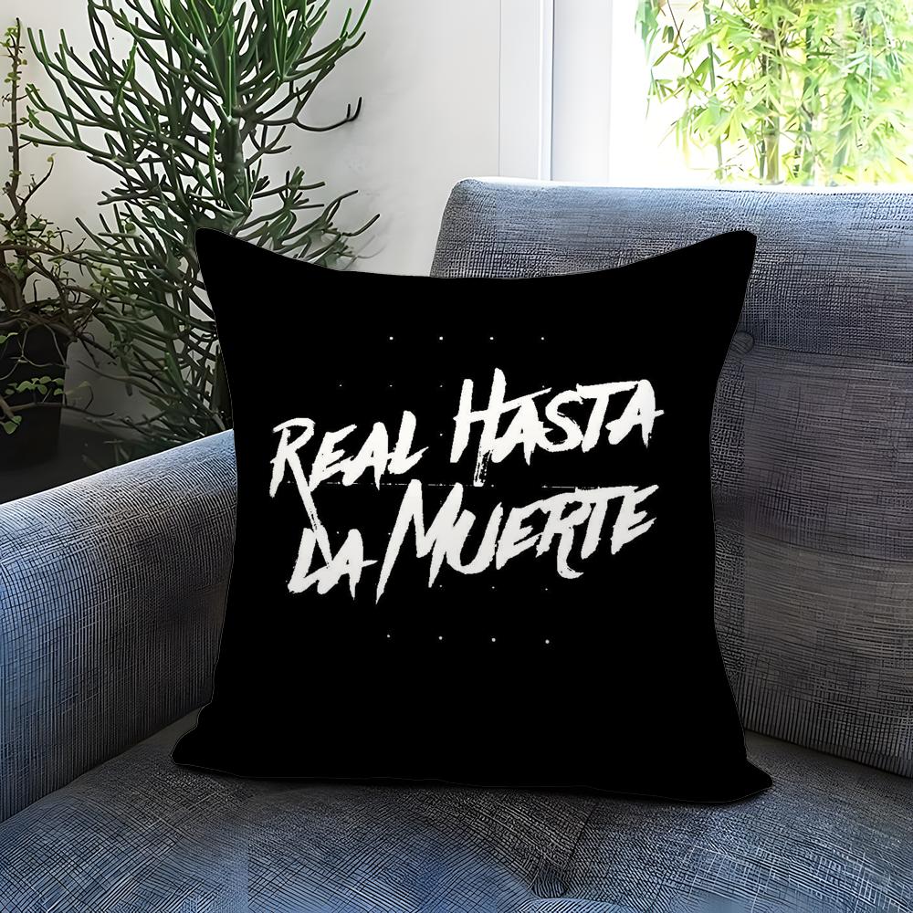 Fashion R-RReal Hasta La Muerte Cushion Cover Comfortable Reversible Pillow Cover Ideal for Car Sofa Bedroom & Beyond