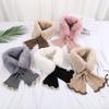 Winter New Woolen Scarve Female Lace Mermaid Warm Neck Cover Knitted Wool Collar Splicing Scarve Women's Scarve