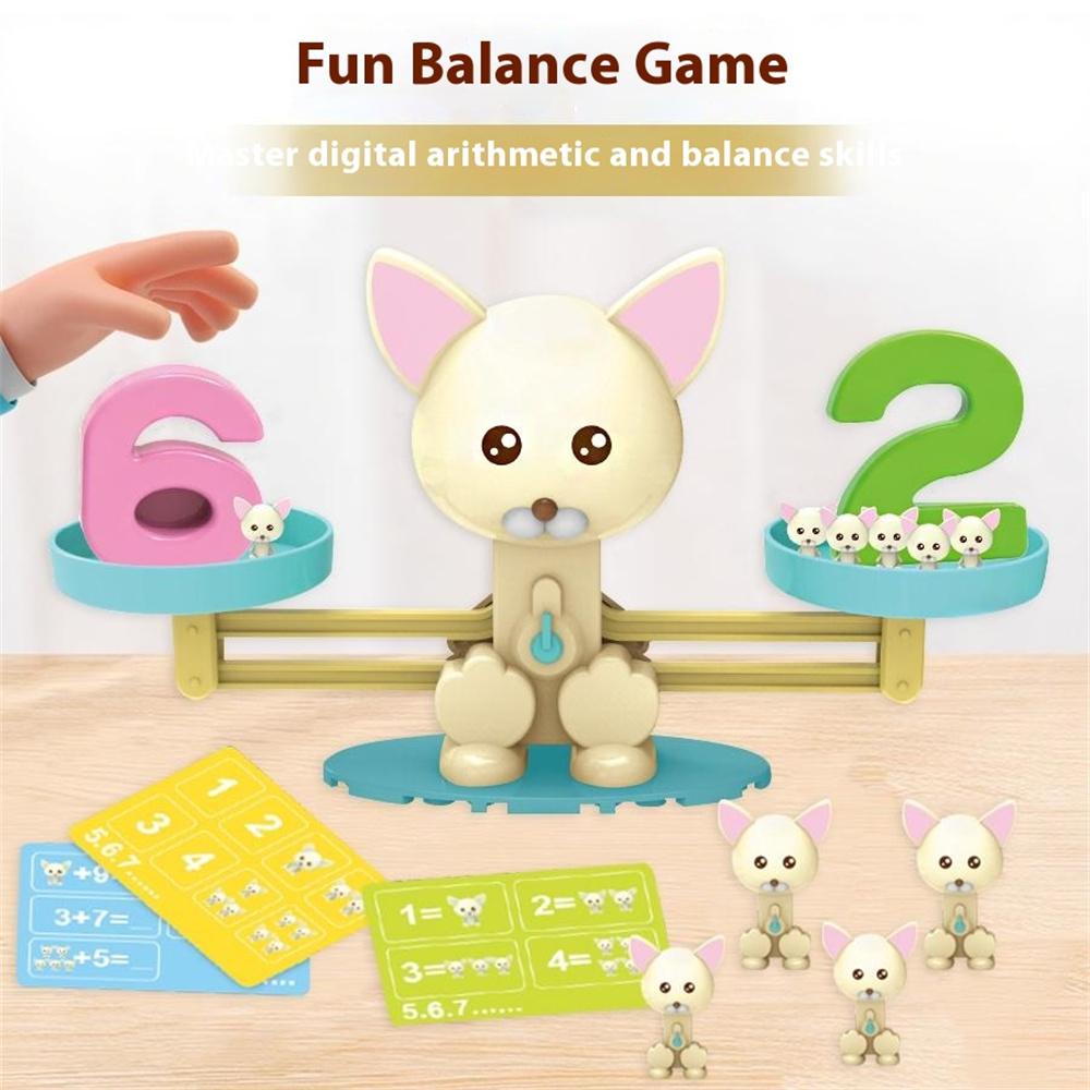 Children Balance Scale Table Game Number Math Educational Toy for Early Learning