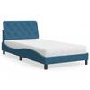 VidaXL Bed with Mattress, Upholstered Bed with Headboard Cushion, Single Bed, Adult Bedroom Interior Bed, 3208644