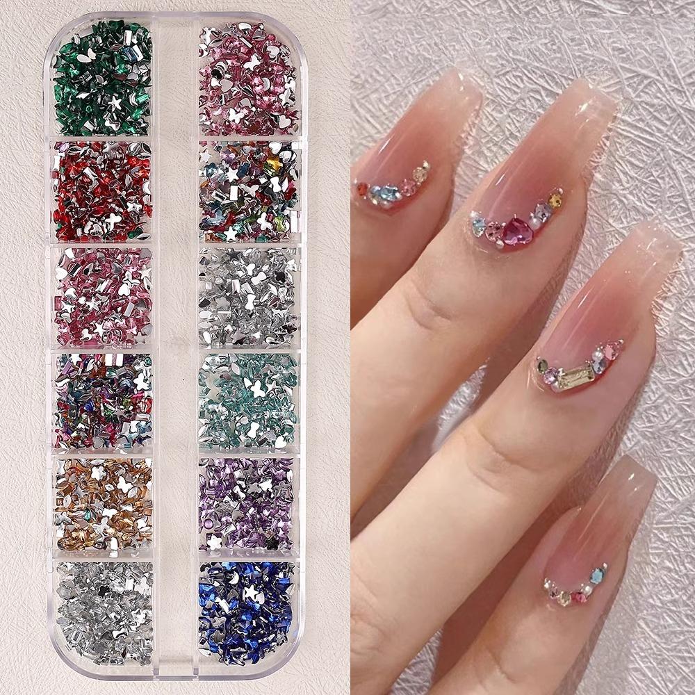 Nail Art Accessories Mixed Collection Popular Resin Flat-bottom Irregular-Shaped Diamond