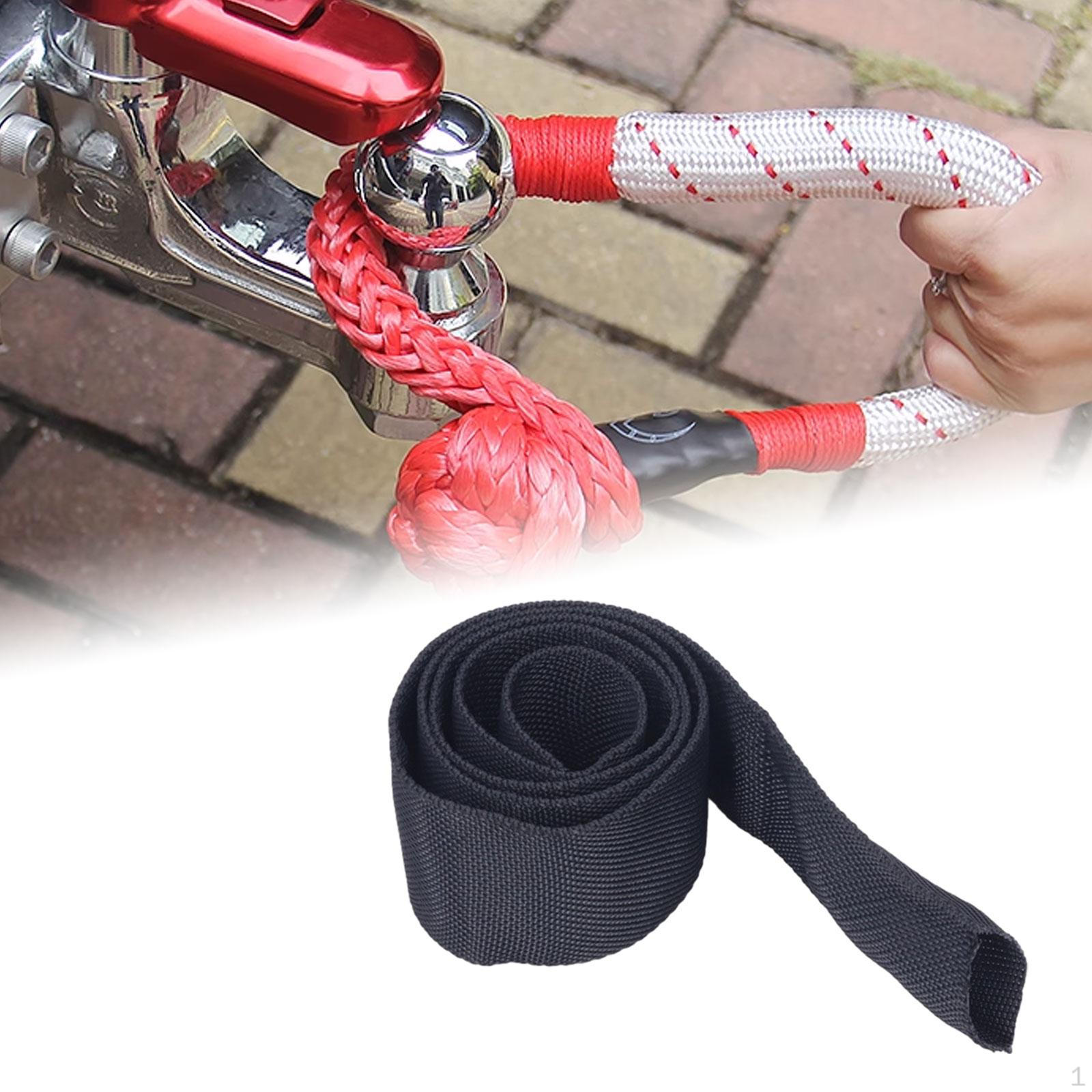 

Защитный чехол для троса лебедки, черный, многоцелевой, легкий, для тягового применения 5cmx200cm