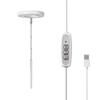 LED Indoor Angel Ring Plant Growth Light 2/4/8H On/Off Timer USB 5V Retractable Height Full Spectrum Simulated Sunlight Plant