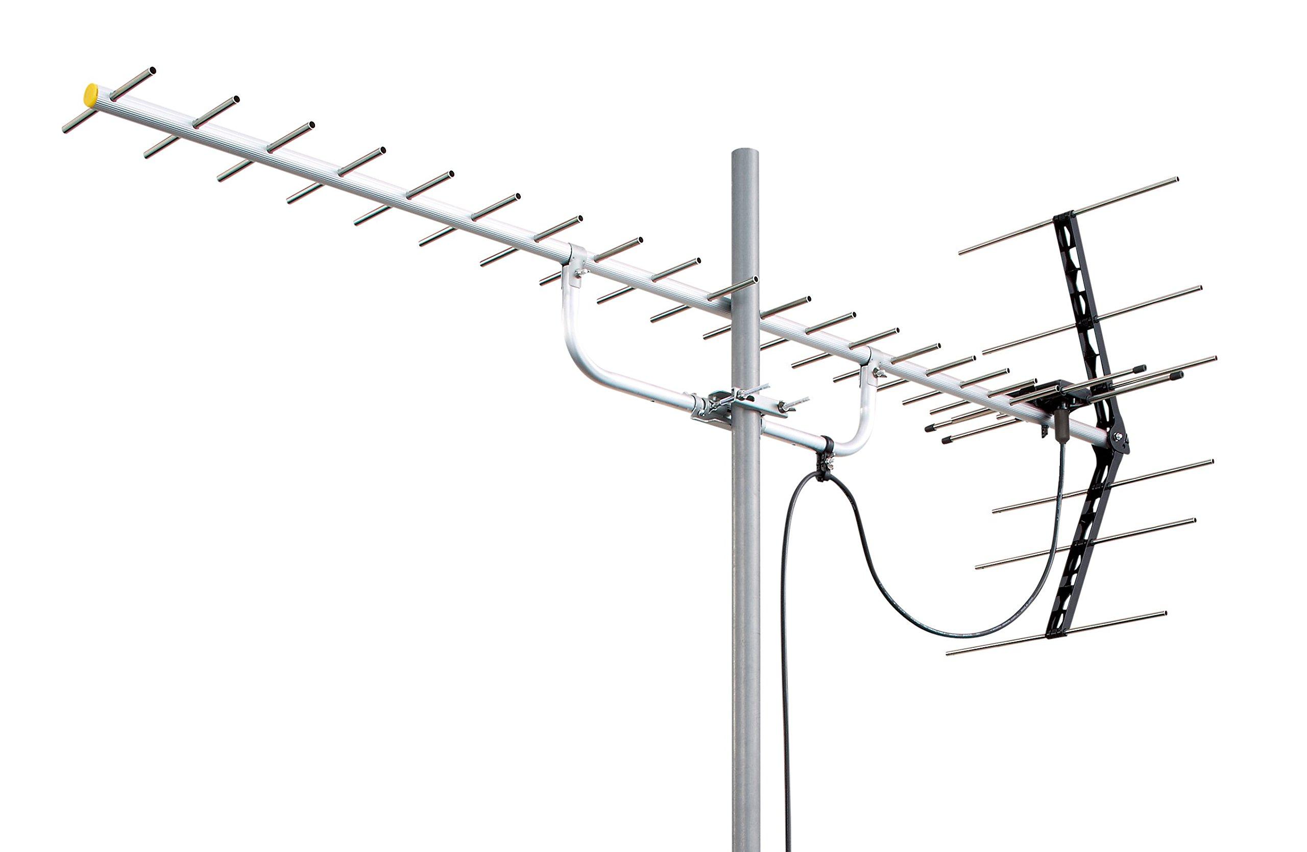 

Maspro Electric Works Durable UHF Antenna 20 Elements for Receiving Channels U206CST ch.13~52 срібний
