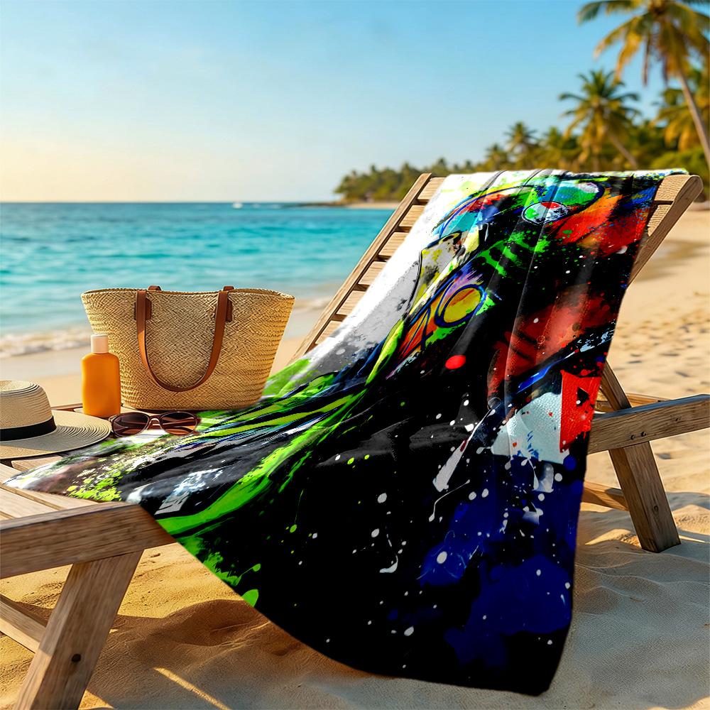 Vr46 soft beach towel soft Applicable to multiple scenarios Fashion Lovers Wedding Party Gift