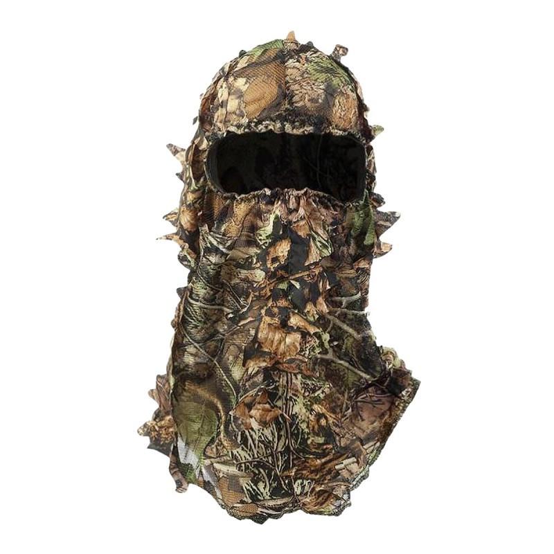 Camouflage Leaves 3D Headgear Outdoor Camping Hunting Breathable Training Integrated Cap Leaf Clothing