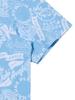 WIDEANGLE Co Reindeer Graphic Polo Shirt M_Ice Blue