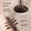 Professional Animal Hair Makeup Brush Set Complete Soft Bristles for Eyeshadow Lip Foundation Beginner Use