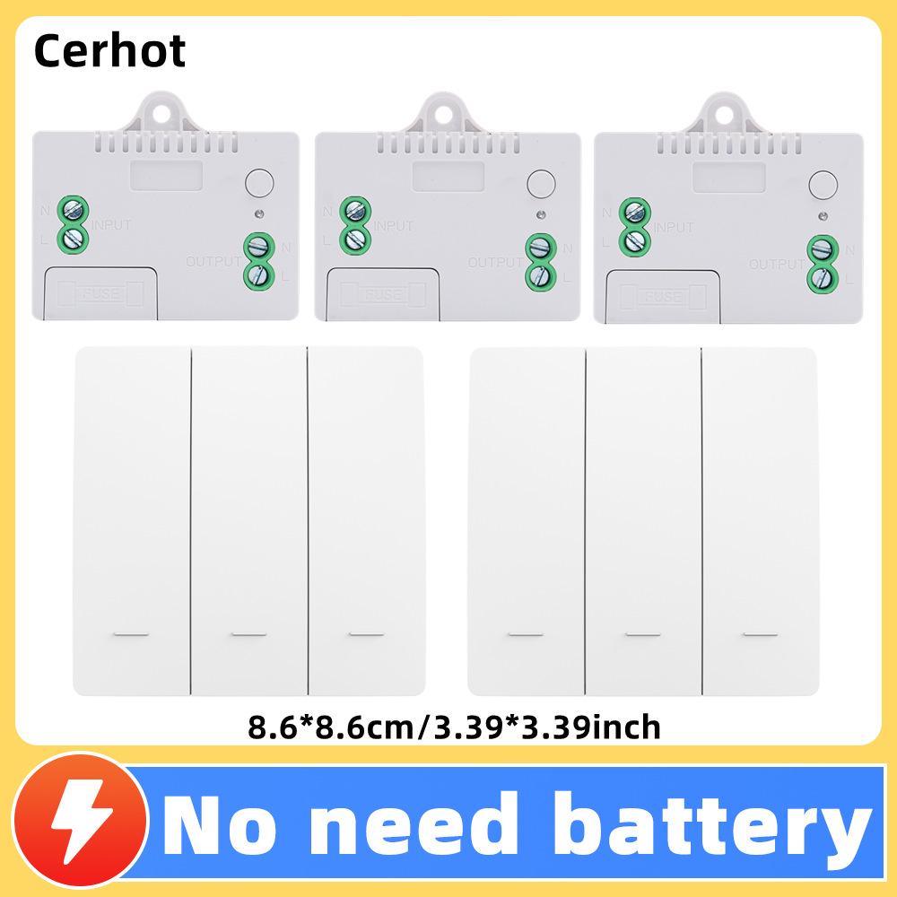 Self-Powered Wireless Remote Control Switch: No Wiring, No Battery, Waterproof, Elastic Return, Random Placement