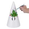 EXCEART Styrofoam Cone, 345mm X 195mm, White, for DIY Handmade Crafts, Colorable, Glueable, and Pinable, Perfect for Parents and Children, Daycare, Cl