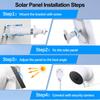 Solar Panel for Google Nest Upgraded Google Nest Cam Indoor Outdoor Solar Charger Flexible Solar Panel with IP65 Waterproof and Feet Fast Charging