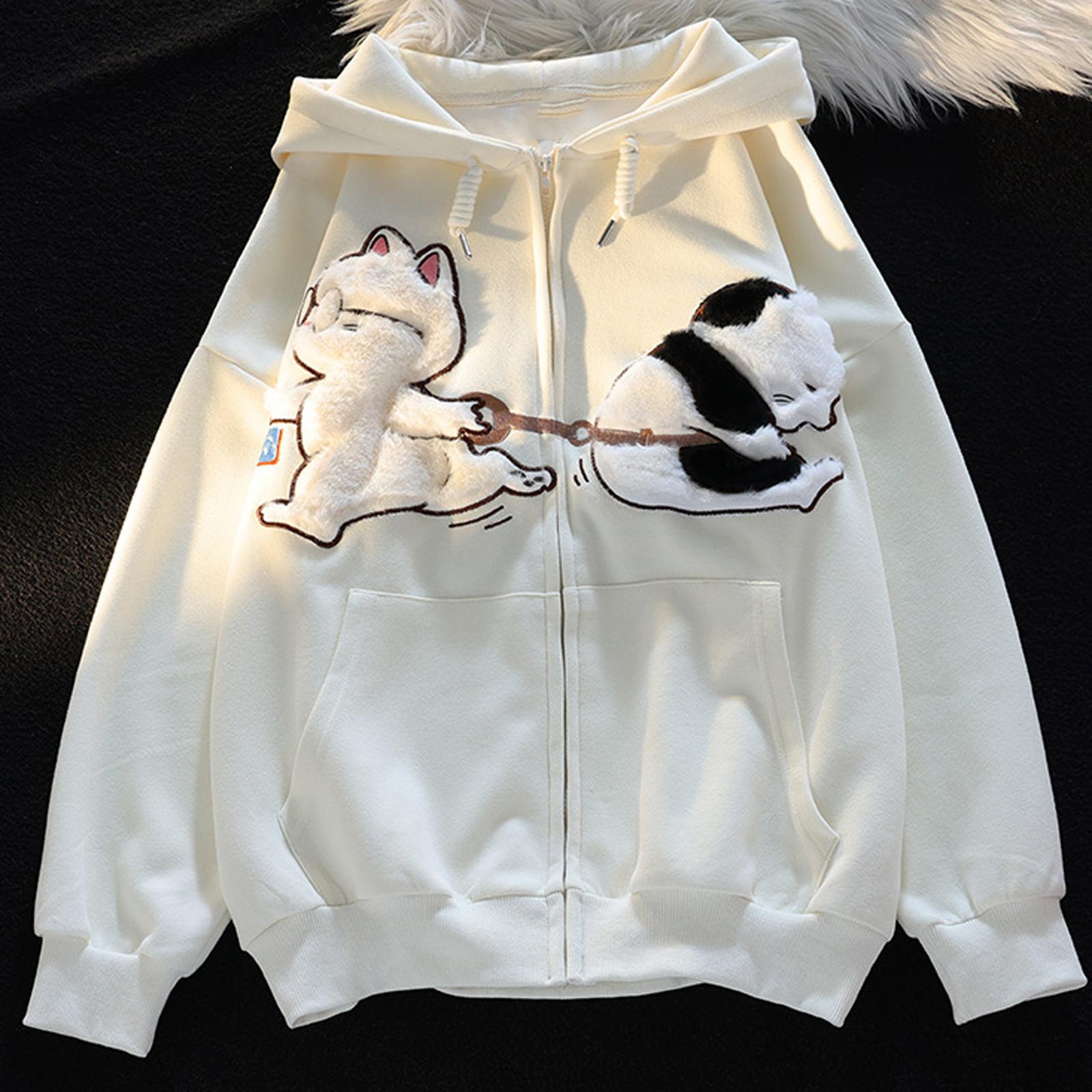 Ladies Fashion Casual Long Sleeve Round Neck Hoodie Pullover Top With Pockets L 2557₽