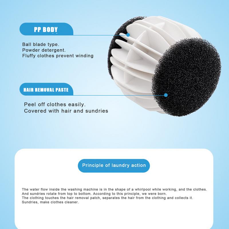 Laundry Balls For Washer Hair Catcher Washing Machine Laundry Balls 2pcs No Damage Anti-Tangling Sticky Ball Prevent Knotting China Mainland