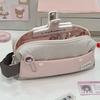 New Pastel Color Pencil Case Large Capacity Minimalist Pen Bag Handheld Stationery Pouch Gift