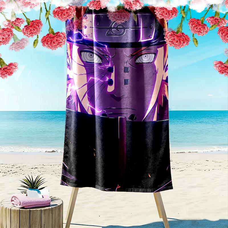 naruto Beach Towel, Multi-purpose Beach Towel Perfect for Camping and Beach Vacations