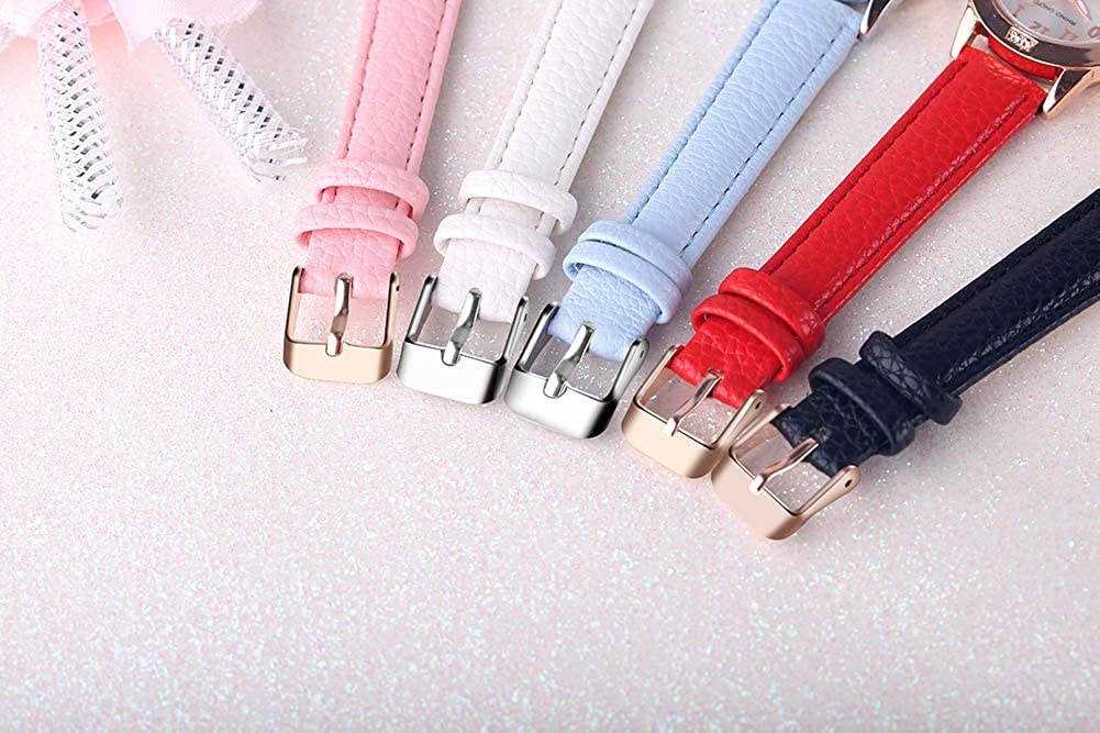 Popular and Leather Luminous Quartz Purple Girls' Watch, Cute, Band, Movement,