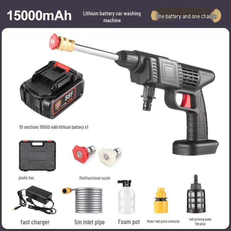 Powerful Wireless High-Pressure Car Washer with Lithium Battery