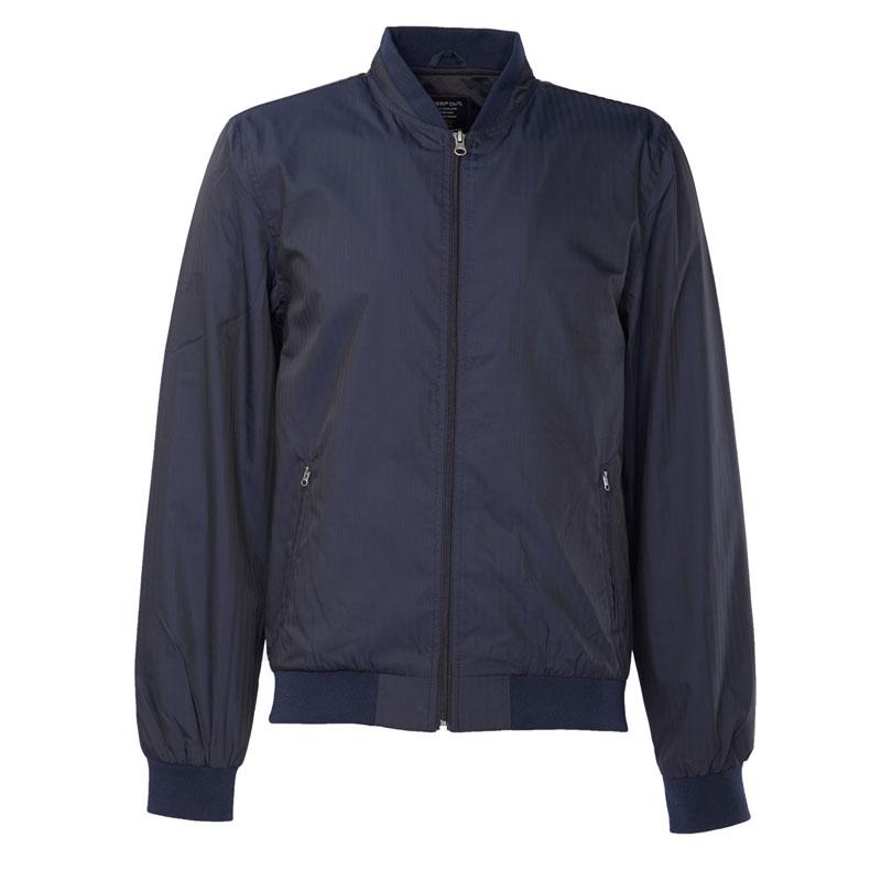 

Мужская сезонная темно-синяя куртка прямого кроя S темно-синий