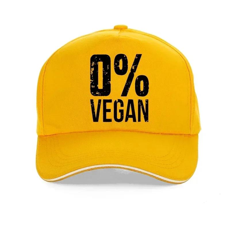 Zero Percent Vegan Funny BBQ Carnivore Meat Eater hat fashion Unisex Printing Baseball Cap Adjustable Summer bonnet