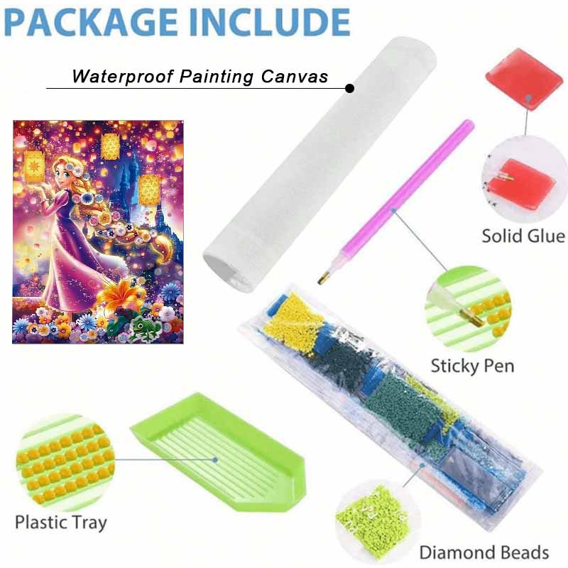 Disney Diamond Painting 5D Handmade DIY Rapunzel Diamond Stickers Home Room Decorations Gifts for Her