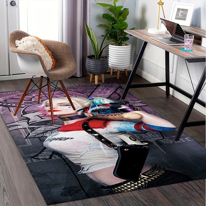 Harley Quinn Inspired Costume Set - Cosplay Outfit for Women Office Mat Home Decor Office Desk Chair Rugs Chair Carpet for office Chair Mat