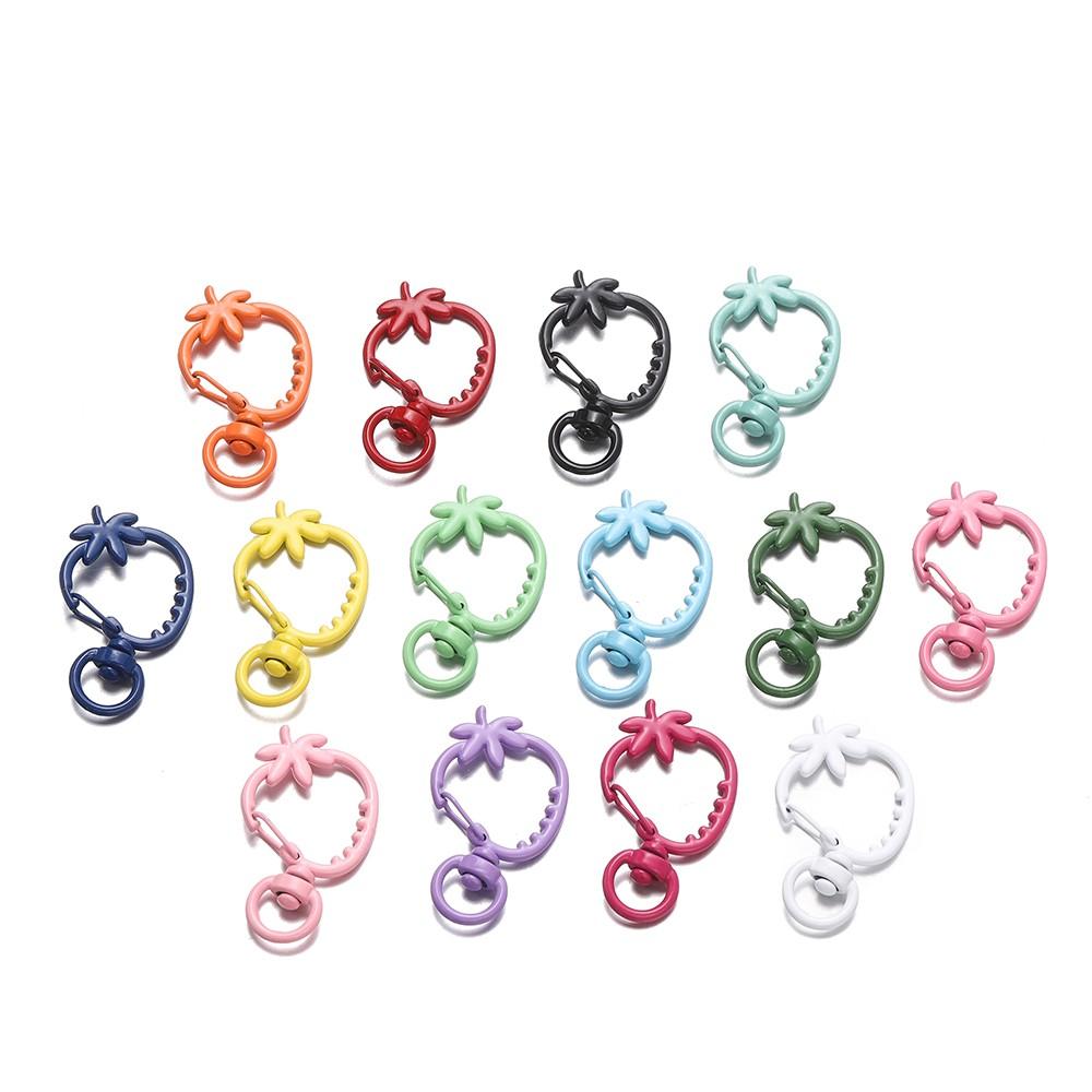 10pcs Cat Heart Snap Hook Trigger Clips Buckles for Keychain Lobster Lobster Clasp Hooks for Key Ring Clasp Jewelry Accessories
